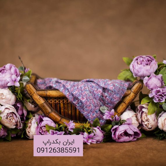 بک دراپ رزهای بنفش