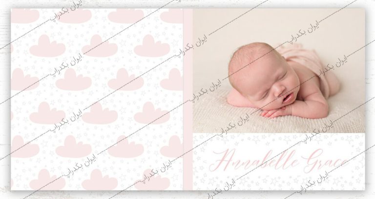  آلبوم عکاسی لایه باز نوزاد و کودک با طراحی آسان کد IBD-1732