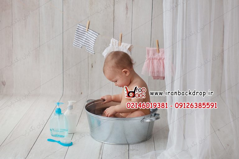 مجموعه بک دراپ عکاسی حمام و وان کودک کد IBD-5600