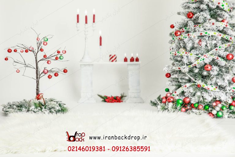 بک گراند دانلودی کریسمس فضای آتلیه خانوادگی، کودک کد IBD-5911
