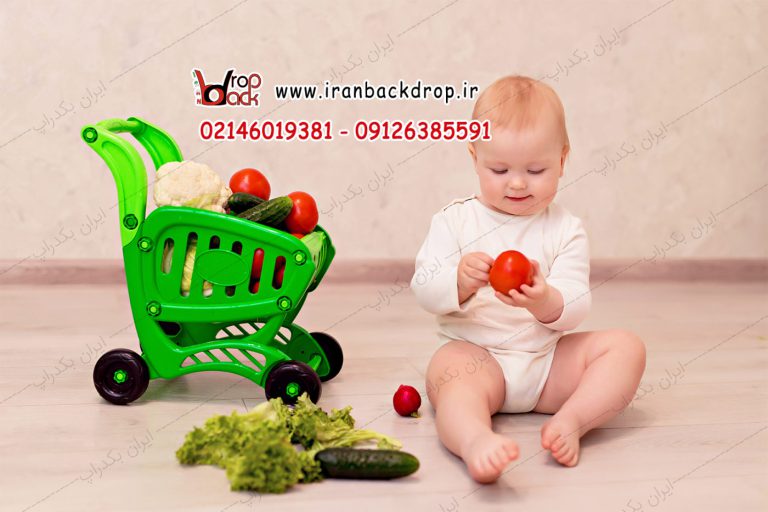 مجموعه بک گراند کودکانه سبزیجات، آشپزی و آشپزخانه کد IBD-6622
