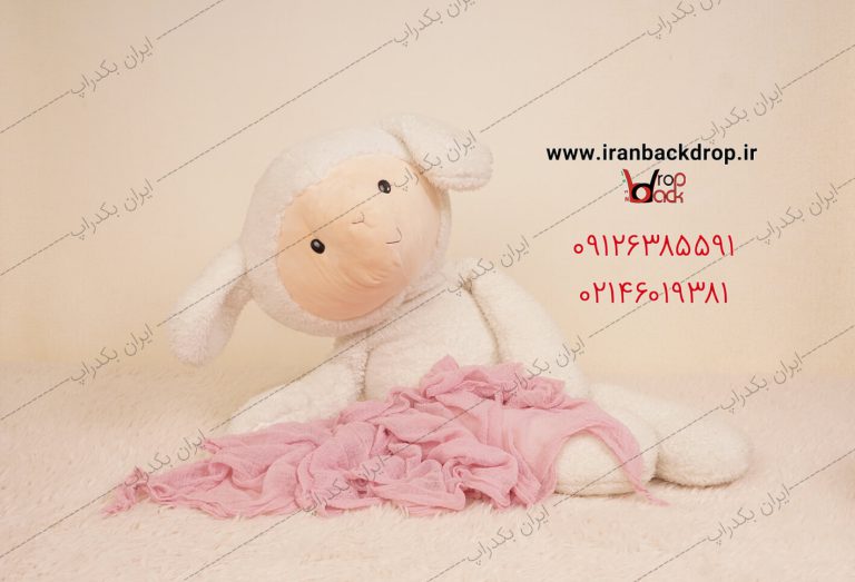 بک دراپ نوزاد دیجیتال عروسکی گوسفند ویژه عید قربان 2 کد IBD-6943