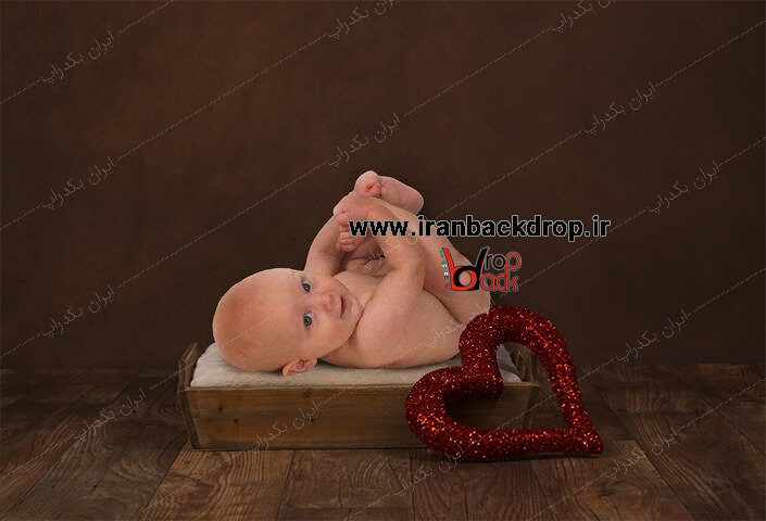 بک گراند کودک و نوزاد با استند قلب ویژه ولنتاین کد IBD-8513