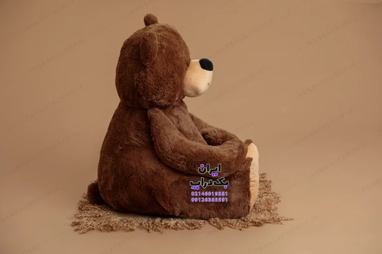 بک گراند دانلودی نوزادی تم خرس قهوه ای کد IBD-7345