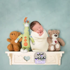 بک گراند دانلودی عروسک خرسی تم نوزاد کد IBD-9364