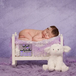 بک گراند عکاسی نوزادی تم عروسک ببعی کد IBD-5546
