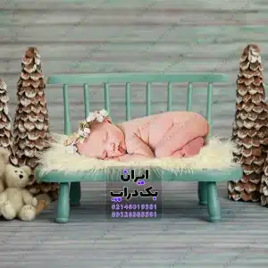 بک گراند نوزادی دکور کریسمسی کد IBD-8444